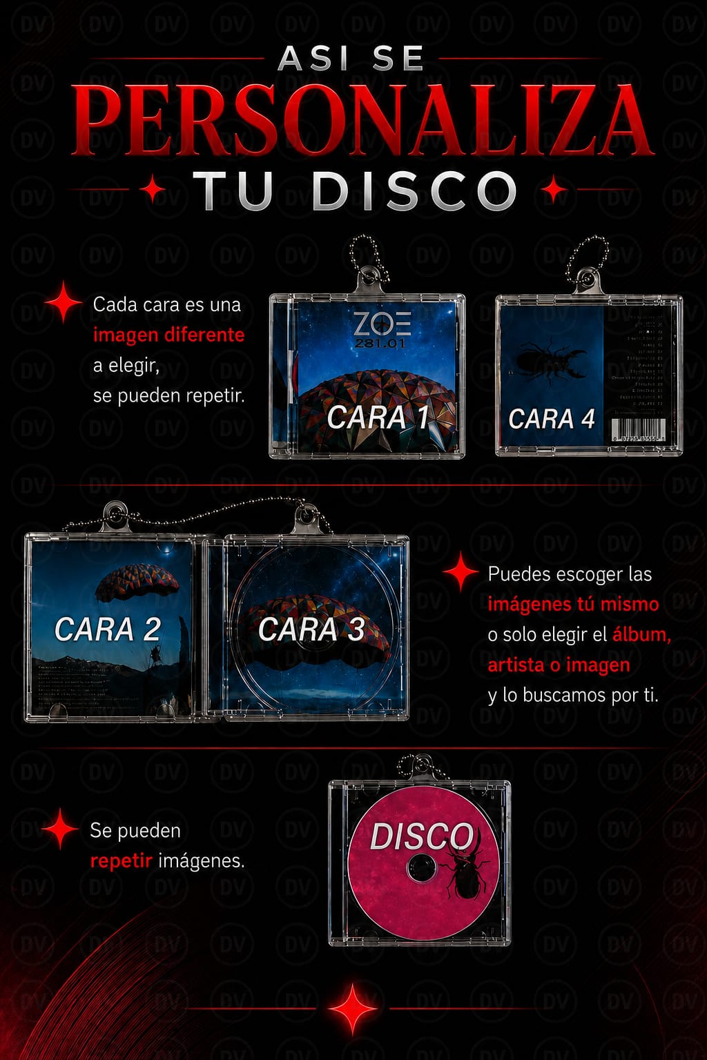 Cómo se personaliza el disco